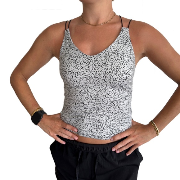 gaze DTLA cami tank top gray black animal print XS - Picture 1 of 12